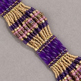 Mercury Scalloped Brick Stitch Bracelet